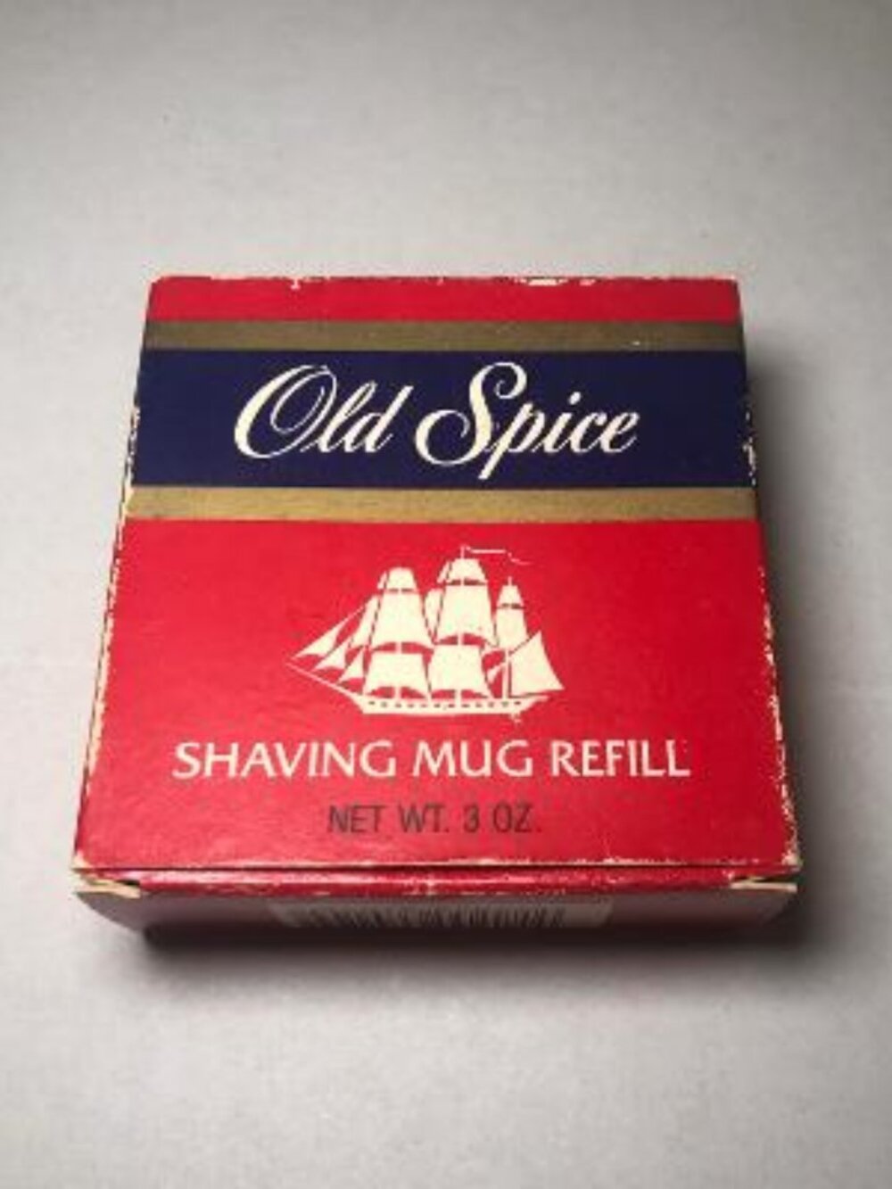 Vintage Old Spice Shaving Mug Refill 3oz Shaving Soap Shulton USA New In Box